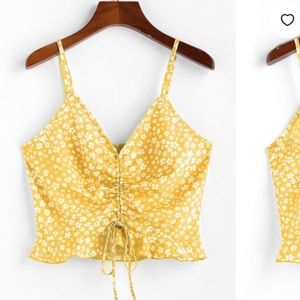 NWT Zaful cinched cami tank top